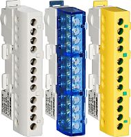 Шина изолированная Tekfor L "фаза" KSN-6-6x9-08 8 групп серый картинка 